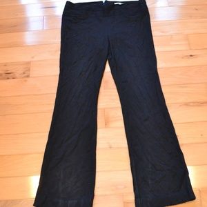 Cabi black ponte knit stretch pants sz 14 long 36" inseam